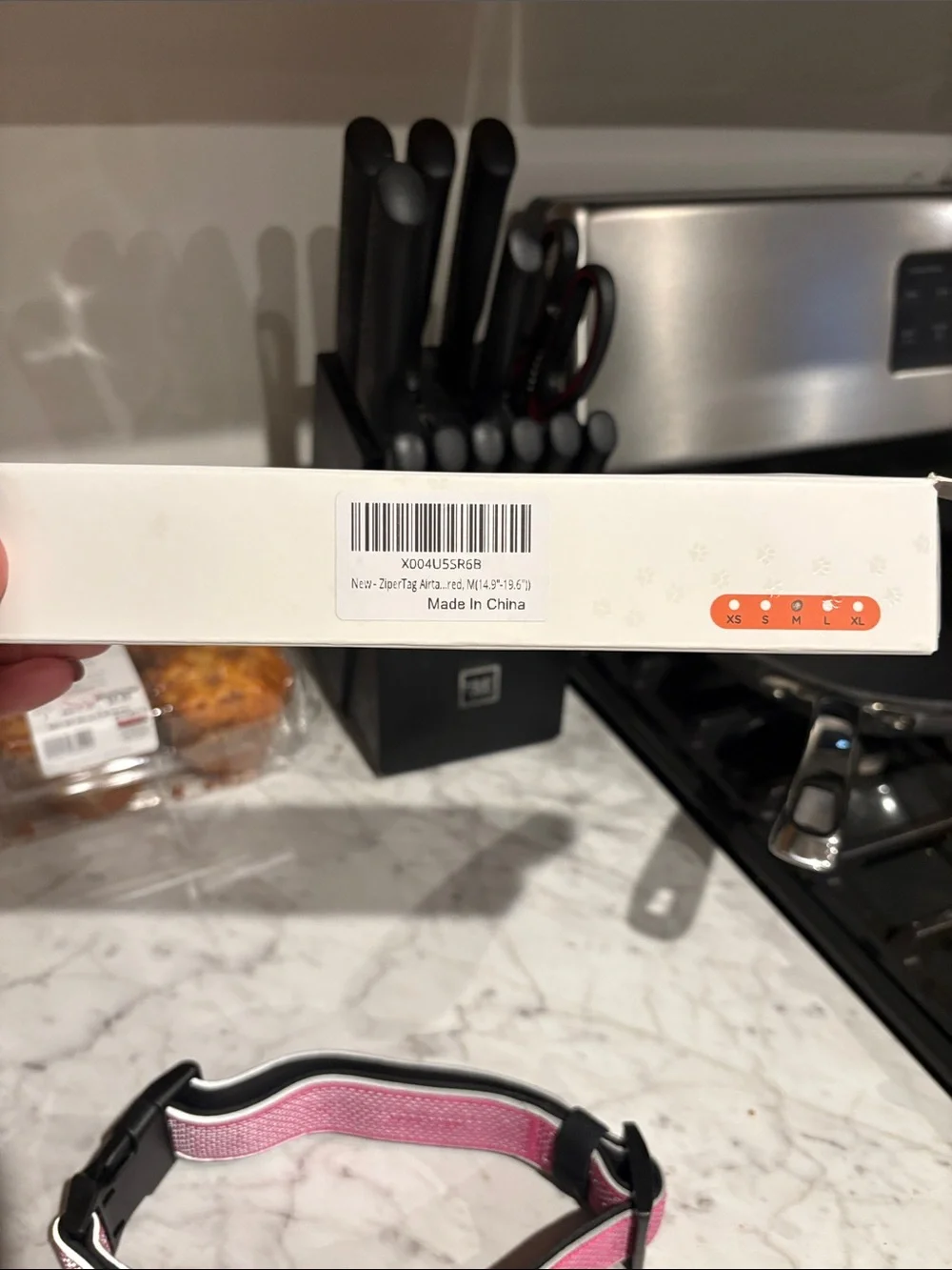 Pet Collar with Smart Tracker - Pink